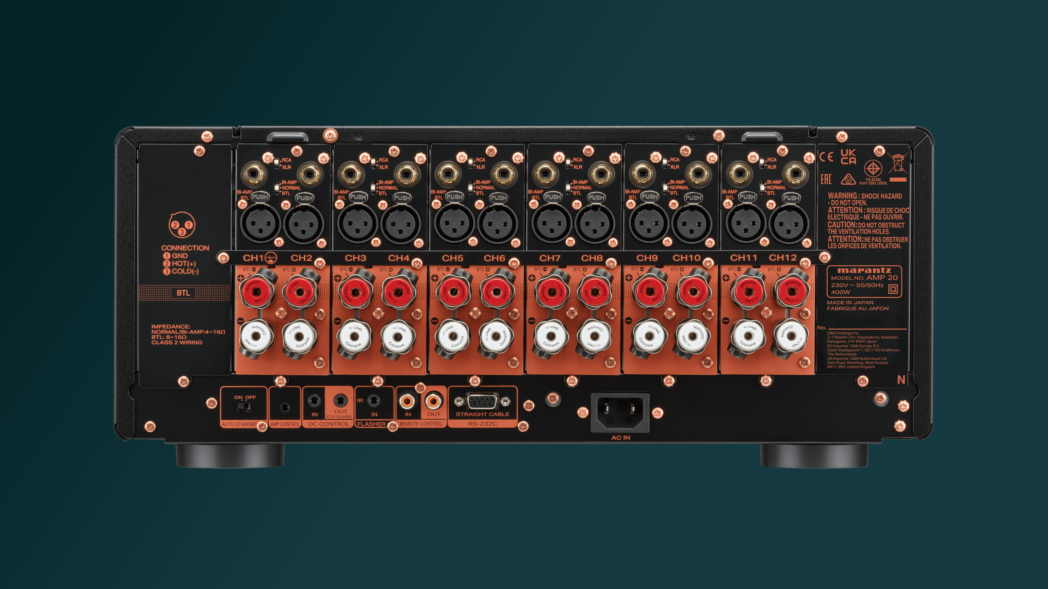 Marantz AMP 20 12-kanals HighEnd Forsterker 12x200w