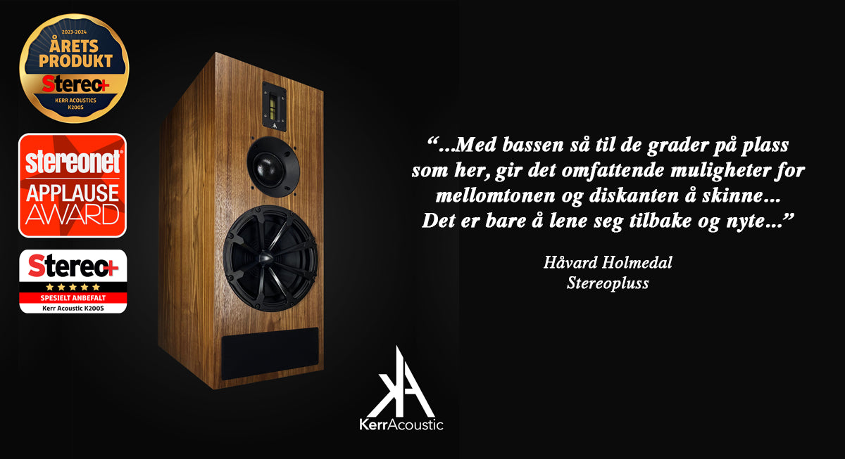 Kerr Acoustic K200 3-veis high end stativhøyttalere/monitorer