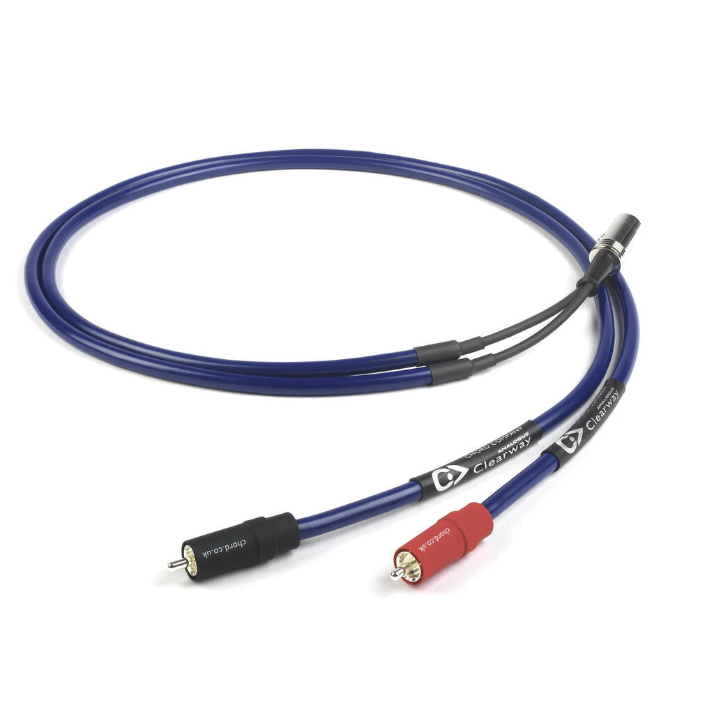 Chord Clearway 2xRCA til DIN (hann) Overgang - 1 meter