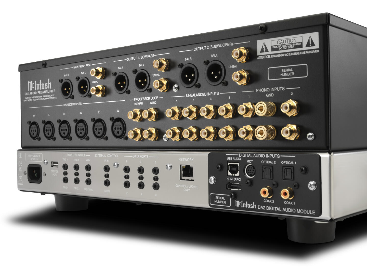 McIntosh C55 Stereo Forforsterker med Modulær DAC