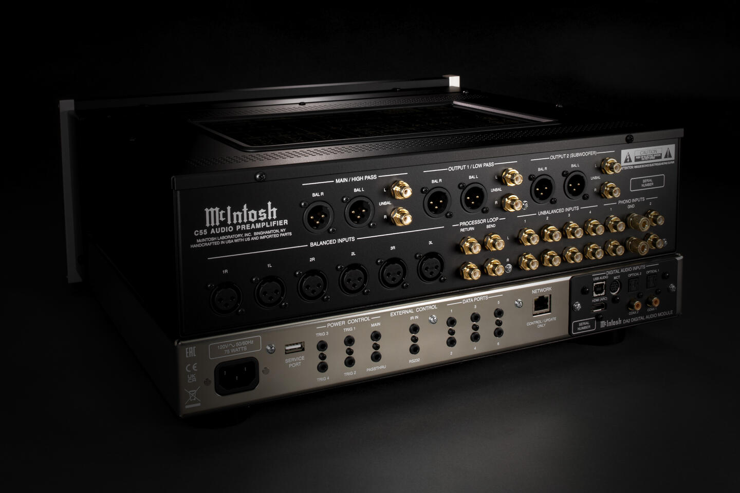 McIntosh C55 Stereo Forforsterker med Modulær DAC