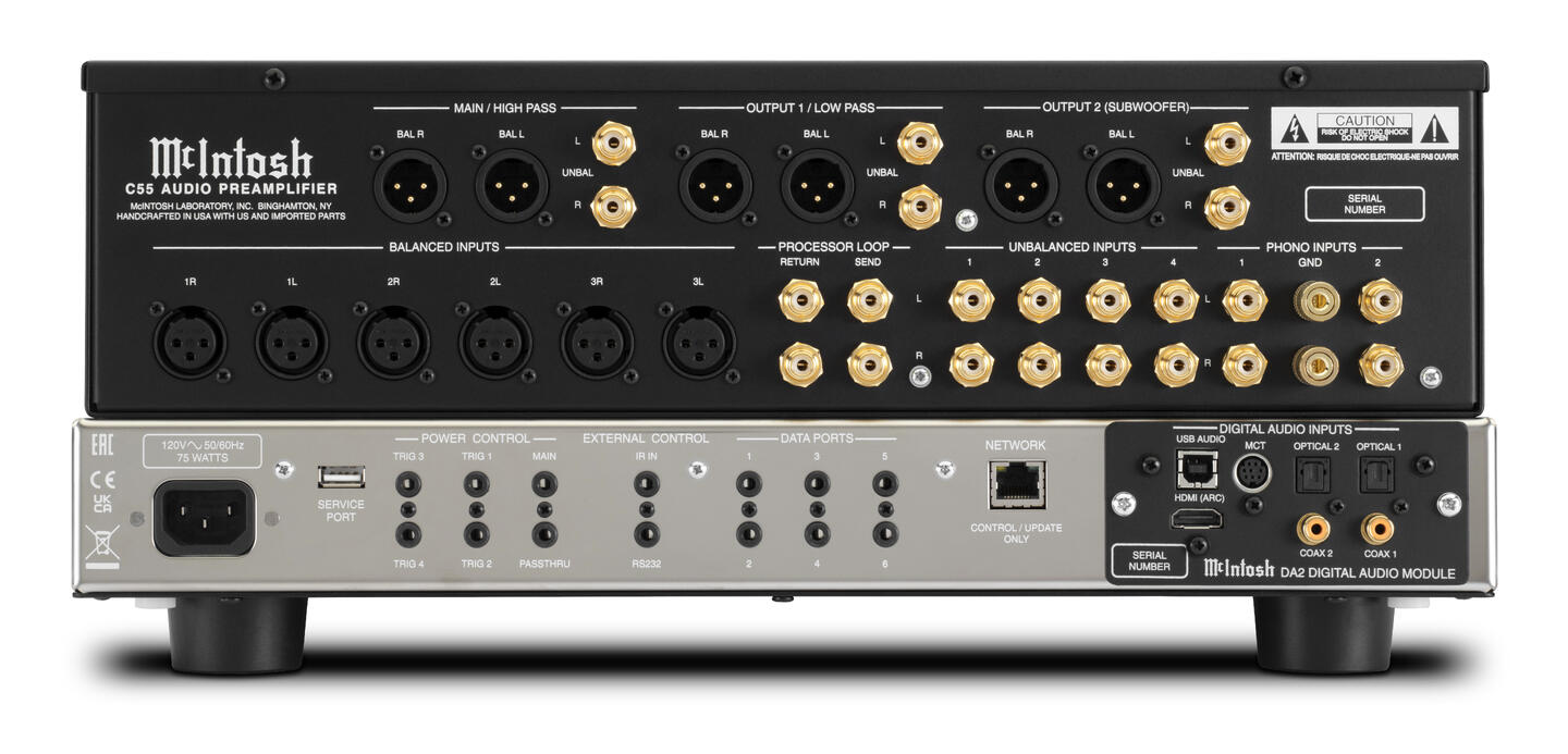 McIntosh C55 Stereo Forforsterker med Modulær DAC