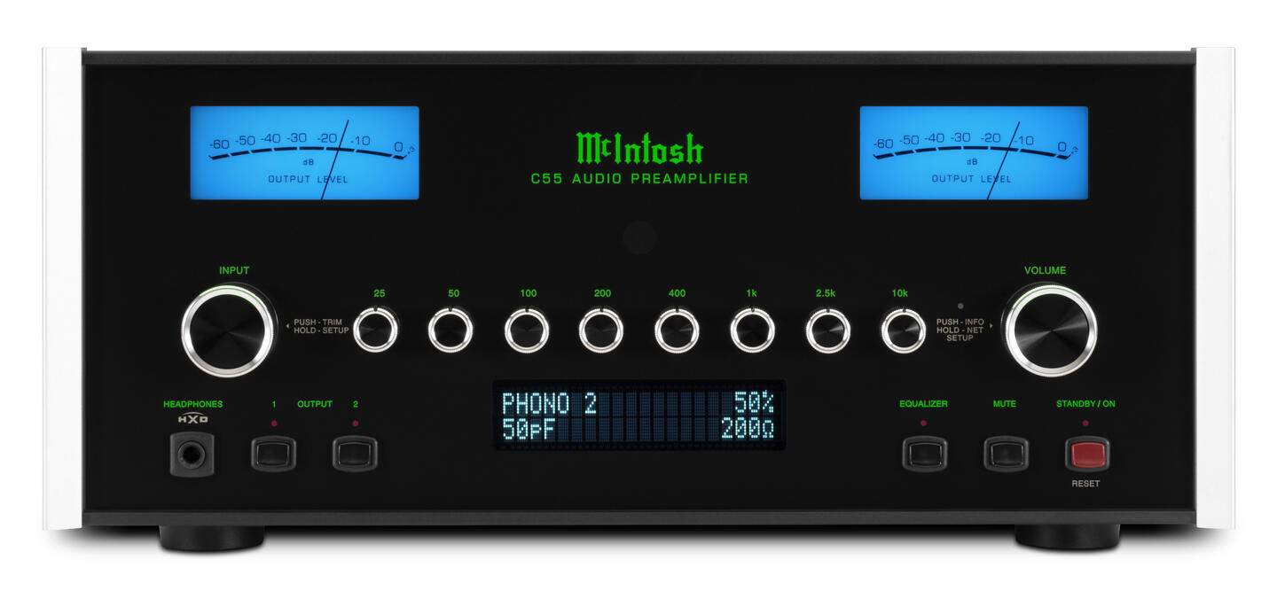 McIntosh C55 Stereo Forforsterker med Modulær DAC