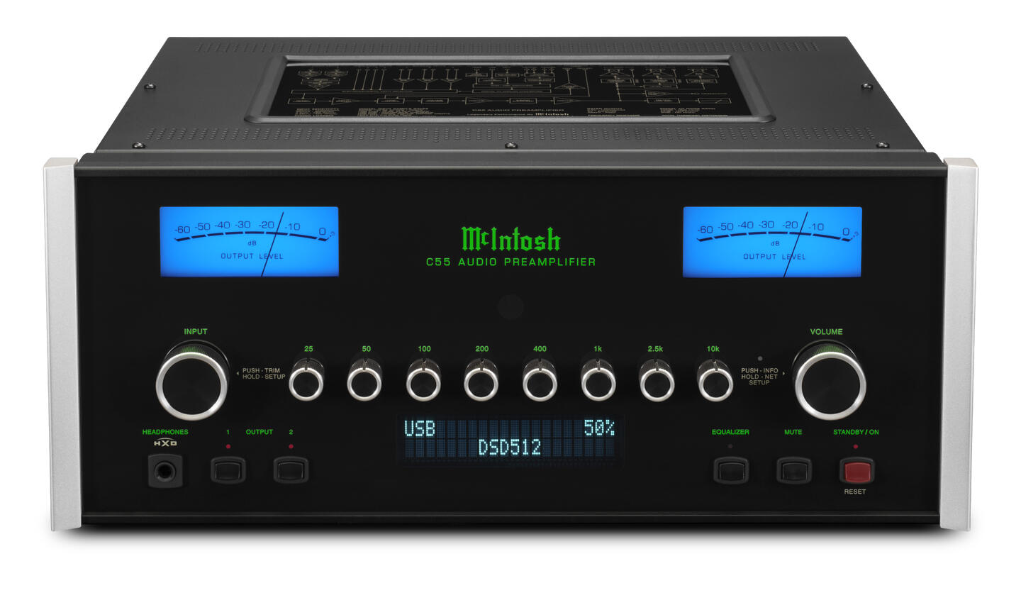 McIntosh C55 Stereo Forforsterker med Modulær DAC