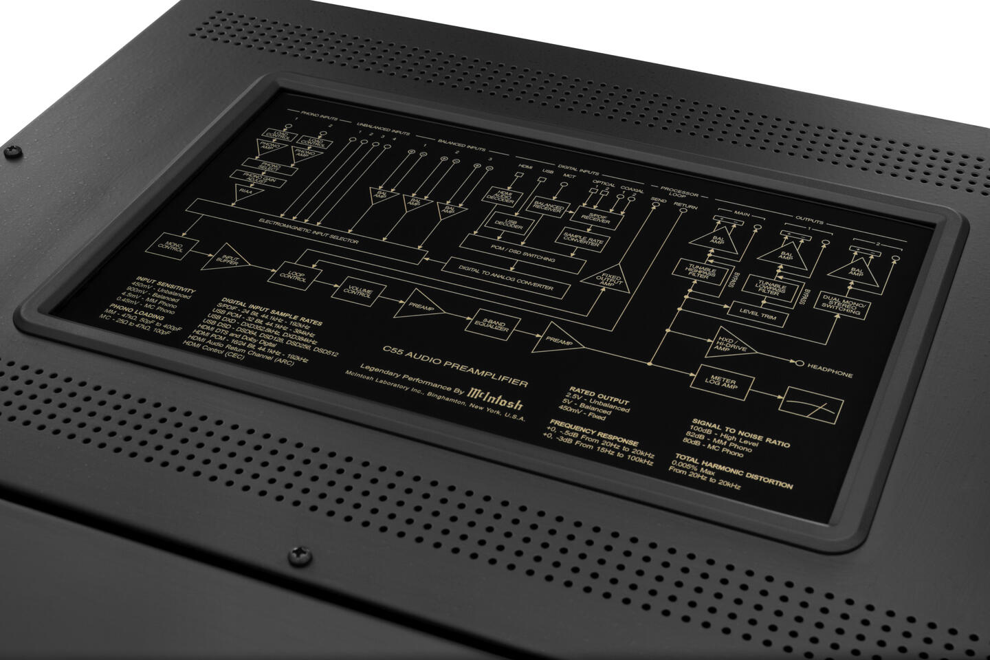 McIntosh C55 Stereo Forforsterker med Modulær DAC
