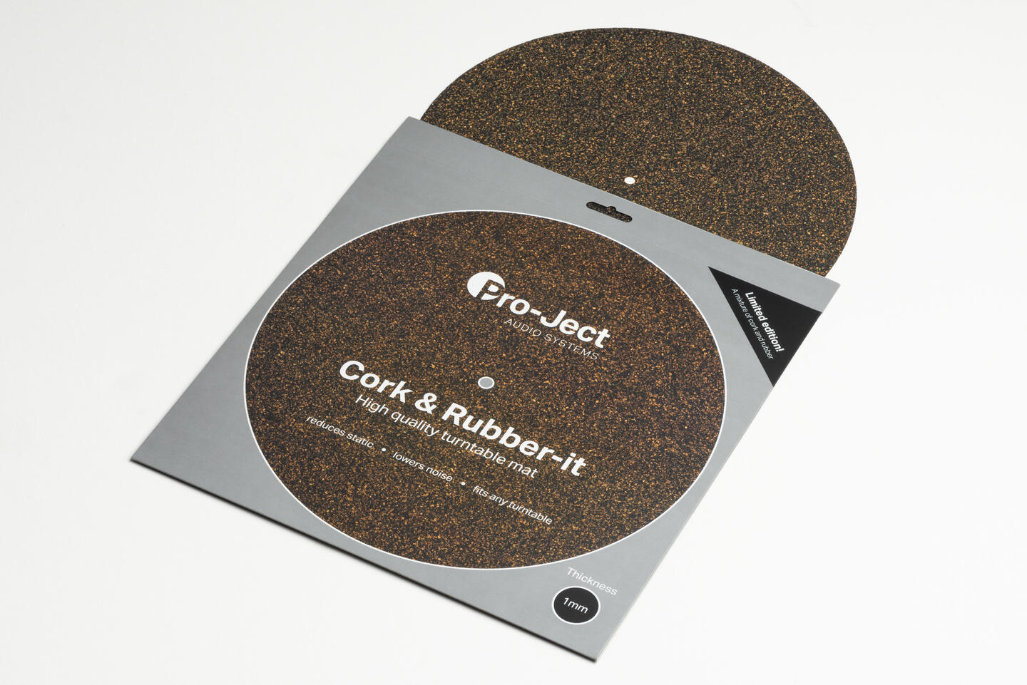 Pro-Ject Cork & Rubber It Platematte i kork og gummi 1mm