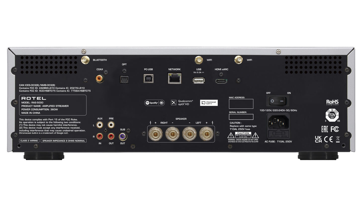Rotel RAS-5000 Integrert forsterker med streaming 2x140w