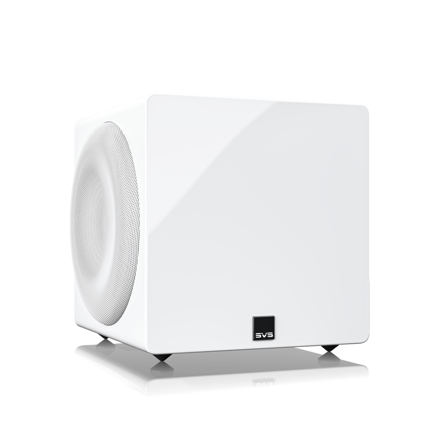 SVS 3000 Micro hvit subwoofer med 9" aktive elementer og kompakt design