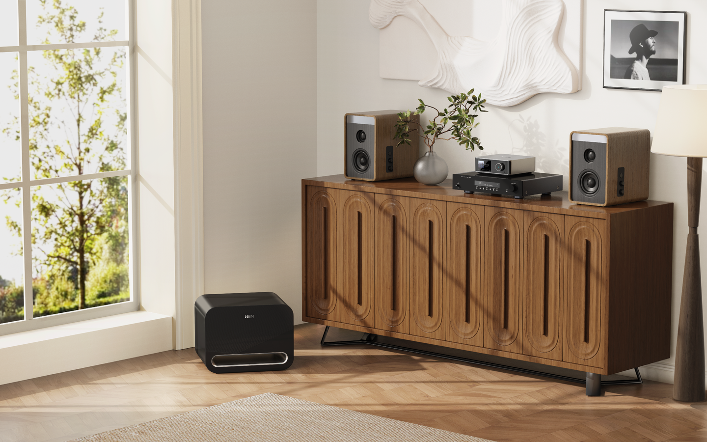 WiiM Sub Pro Trådløs 8" subwoofer 250w