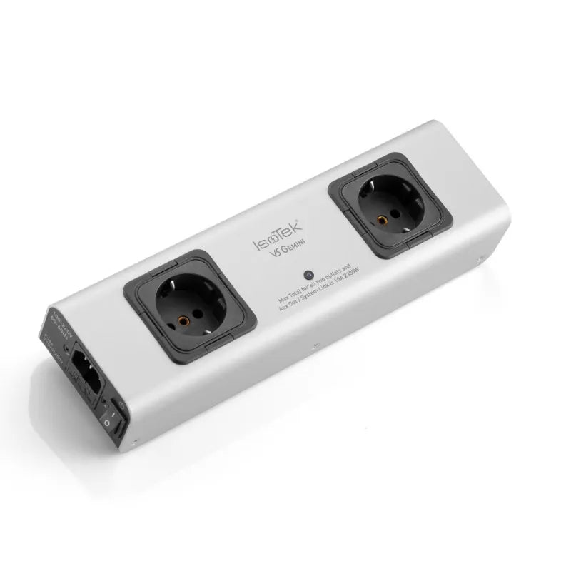 IsoTek V5 Gemini (2-Way) Strømskinne med filter