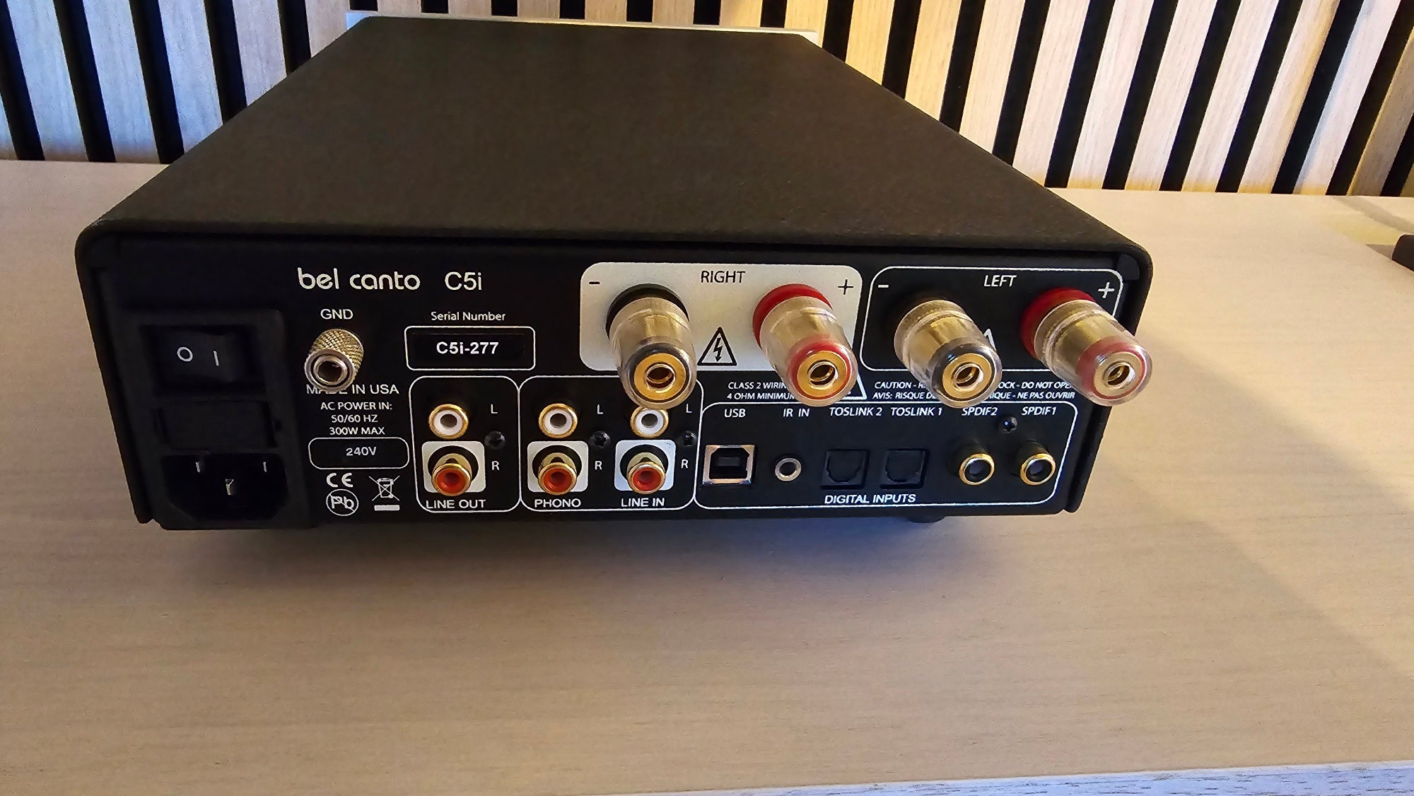 Bel Canto C5i Integrert forsterker med Phono og DAC 2x60w (innbytte)