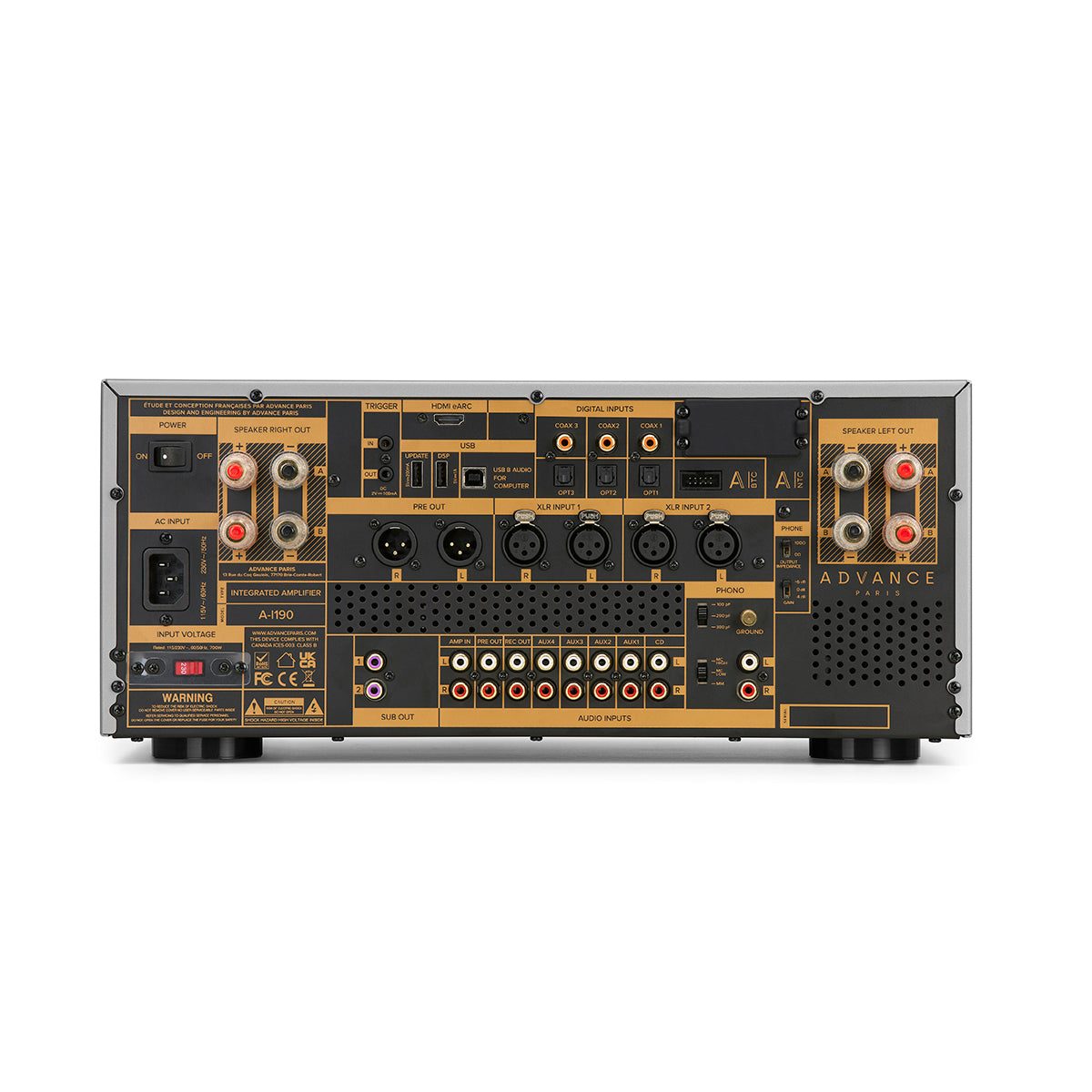 Advance Paris A-i190 Nova Integrert hybridforsterker med rør, DSP, DAC og HDMI ARC 2x190w