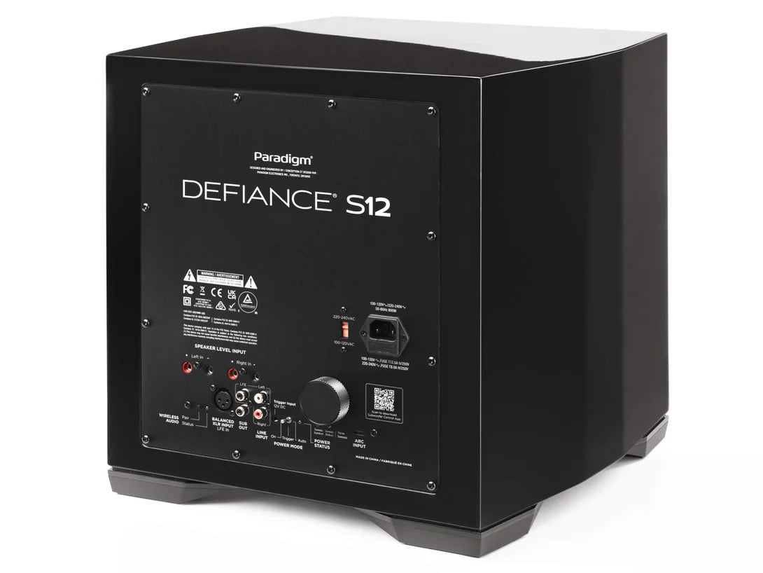 Paradigm Defiance S12 12" Subwoofer med romkorreksjon 800w