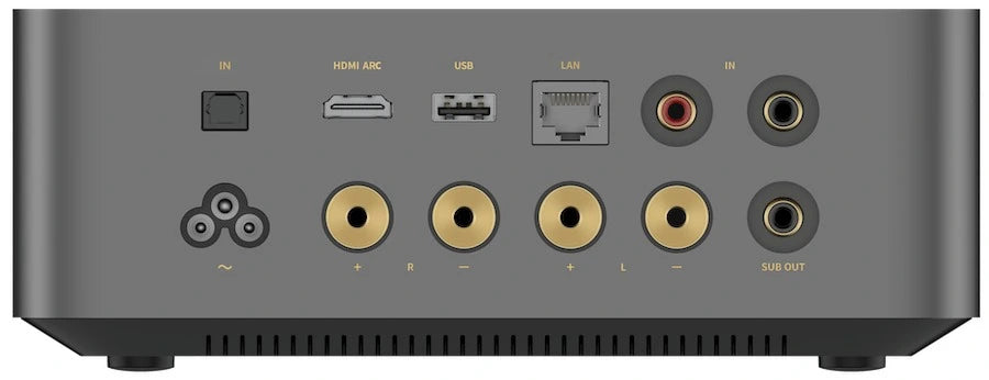 WiiM Amp Ultra Integrert forsterker med Streaming, Touchskjerm og HDMI ARC 2x100w