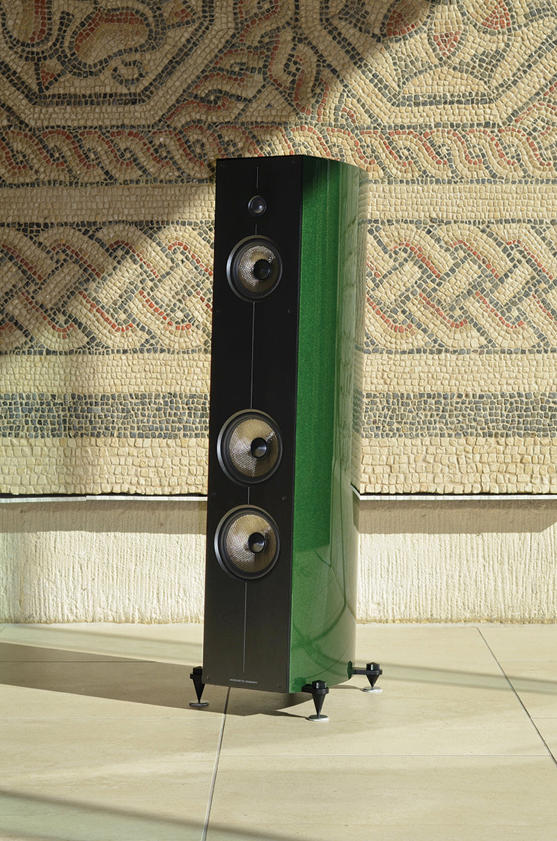 Acoustic Energy Corinium Gulvstående Høyttalere British Racing Green limited edition (Innbytte)