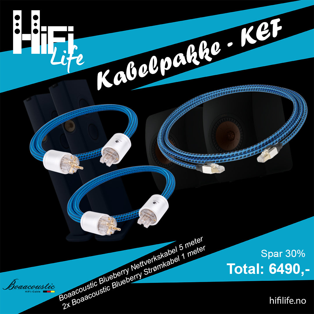Boaacoustic Blueberry - Kabelpakke for KEF trådløse systemer